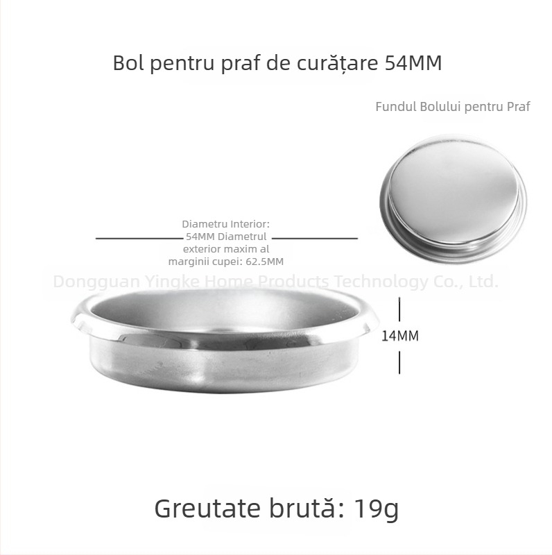 Filtru de cafea pentru turnat manual din oțel inoxidabil 304, ceașcă de filtrație, compatibil cu dimensiunile 51/54/58 mm, pentru o singură sau dublă porție