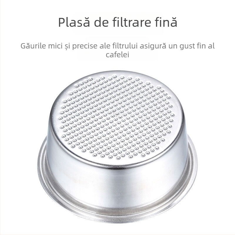Filtru de cafea pentru turnat manual din oțel inoxidabil 304, ceașcă de filtrație, compatibil cu dimensiunile 51/54/58 mm, pentru o singură sau dublă porție