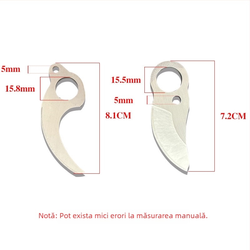 Foarfece electrice pentru crenguile fructelor, cu baterie Li‑ion, lamă din oțel de înalt carbon, dimensiuni 2.5/2.8/3.0/4.0