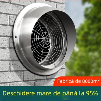 Capac de ventilație din oțel inoxidabil, protecție împotriva păsărilor și rozătoarelor, aer proaspăt