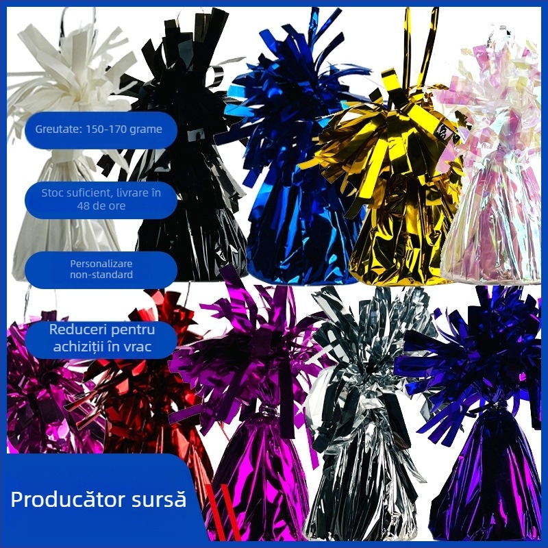 Pandantiv cu balon și bloc de greutate, decor de masă pentru scene de Crăciun, nuntă, Anul Nou și zi de naștere