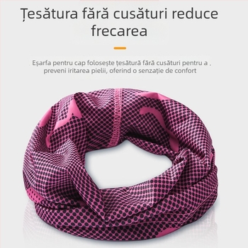 Mască de față cu protecție solară pentru ciclism, față completă, acoperire a gâtului, protecție UV, material ice silk