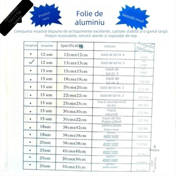 Foaie de aluminiu pentru gătit – pentru supe la slow cooker, grătar, air fryer, supe în oale de lut, ceai cu lapte și cafea