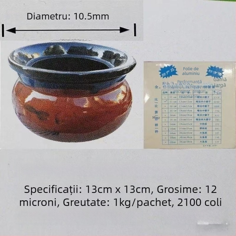 Foaie de aluminiu pentru gătit – pentru supe la slow cooker, grătar, air fryer, supe în oale de lut, ceai cu lapte și cafea
