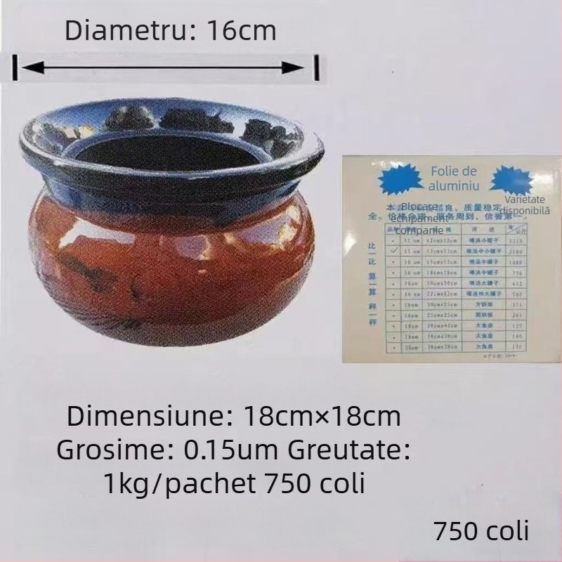 Foaie de aluminiu pentru gătit – pentru supe la slow cooker, grătar, air fryer, supe în oale de lut, ceai cu lapte și cafea