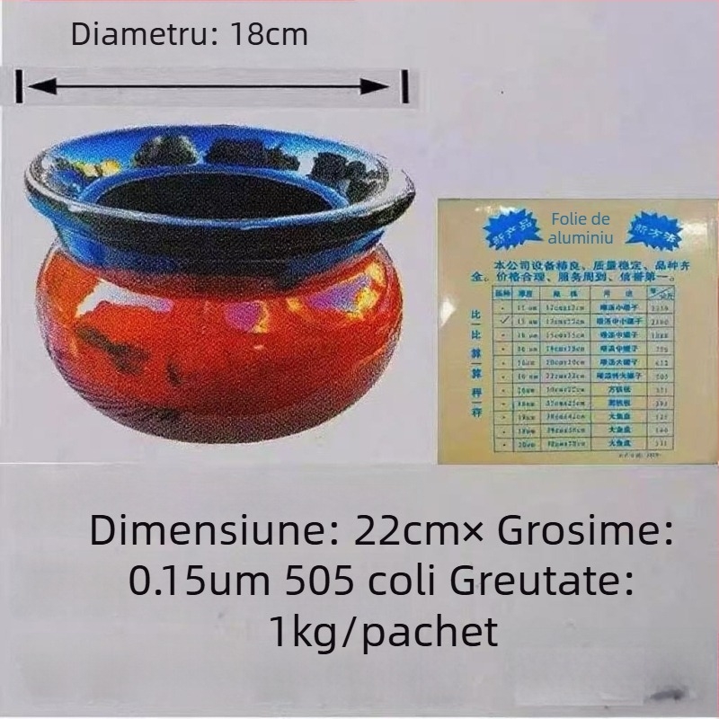 Foaie de aluminiu pentru gătit – pentru supe la slow cooker, grătar, air fryer, supe în oale de lut, ceai cu lapte și cafea