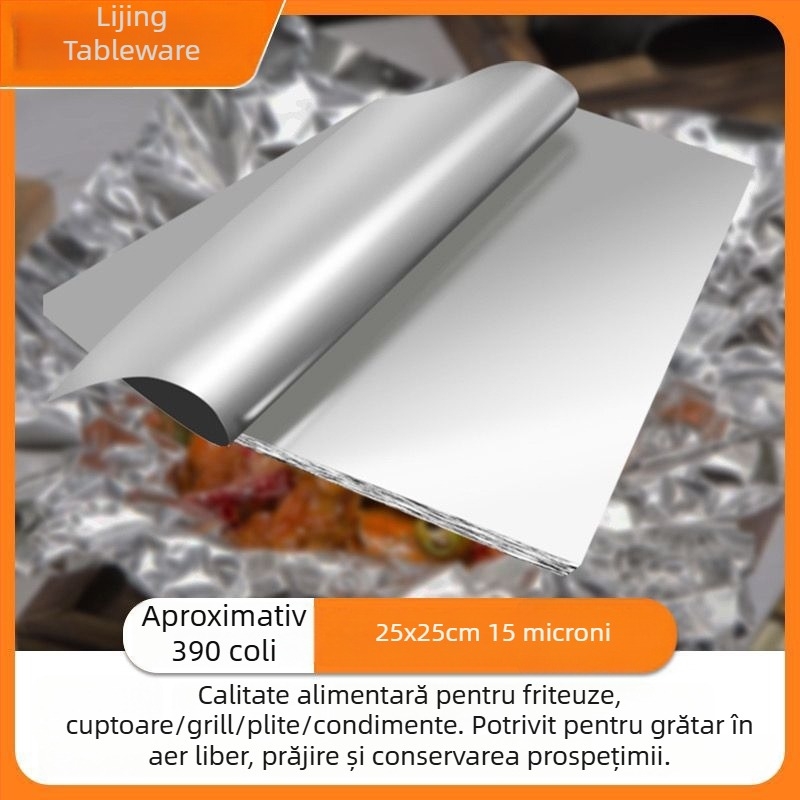 Foaie de aluminiu pentru gătit – pentru supe la slow cooker, grătar, air fryer, supe în oale de lut, ceai cu lapte și cafea