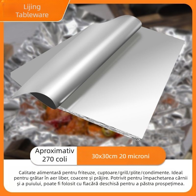 Foaie de aluminiu pentru gătit – pentru supe la slow cooker, grătar, air fryer, supe în oale de lut, ceai cu lapte și cafea