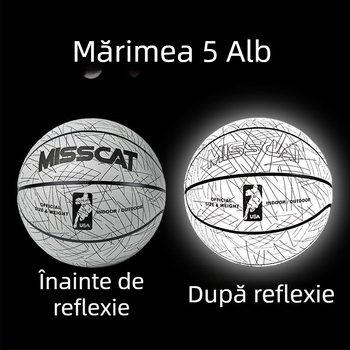 Dimensiune 5, baschet reflexiv pentru copii pentru antrenament în grădiniță – PU absorbant de umiditate, piele moale, gravare personalizată