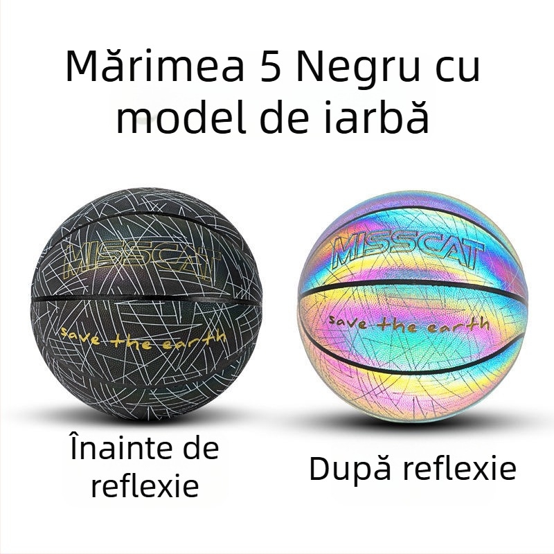 Dimensiune 5, baschet reflexiv pentru copii pentru antrenament în grădiniță – PU absorbant de umiditate, piele moale, gravare personalizată