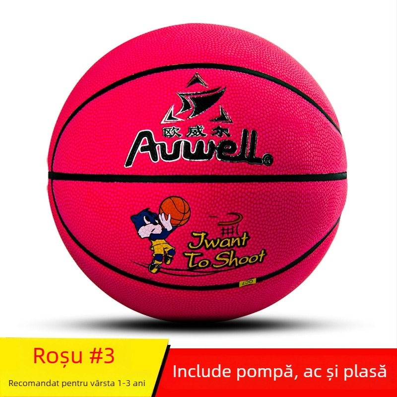 Dimensiune 5, baschet reflexiv pentru copii pentru antrenament în grădiniță – PU absorbant de umiditate, piele moale, gravare personalizată