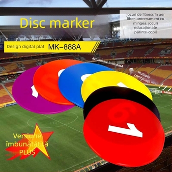 Covor digital de 23 cm cu repere și litere, antiderapant pentru antrenament de fotbal în grădiniță și obstacole senzoriale