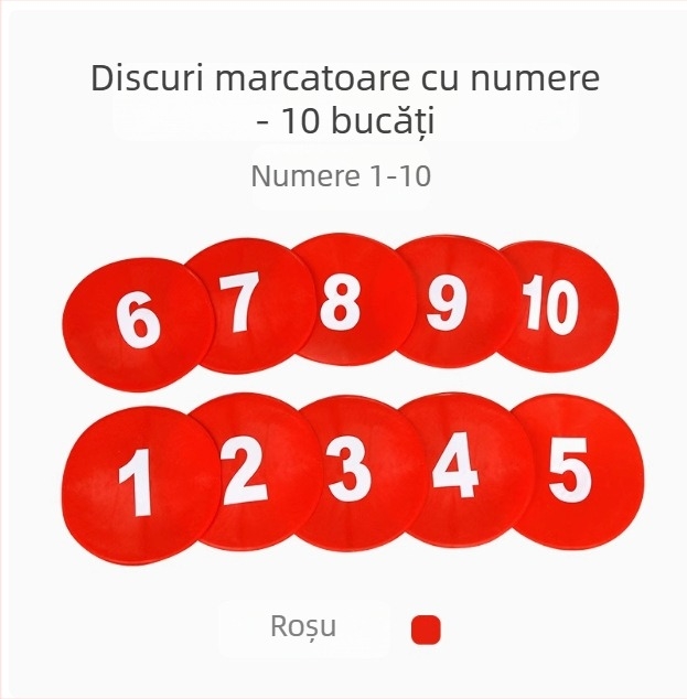Covor digital de 23 cm cu repere și litere, antiderapant pentru antrenament de fotbal în grădiniță și obstacole senzoriale