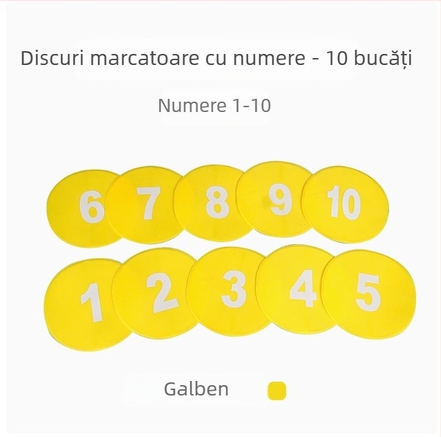 Covor digital de 23 cm cu repere și litere, antiderapant pentru antrenament de fotbal în grădiniță și obstacole senzoriale