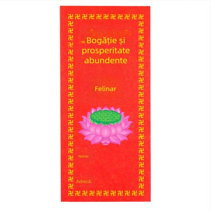 Set de hârtie colorată pentru lampi budiste, hârtie de merite și ofrande, lampă cu lotus, accesorii pentru ritualuri