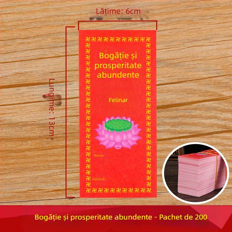 Set de hârtie colorată pentru lampi budiste, hârtie de merite și ofrande, lampă cu lotus, accesorii pentru ritualuri