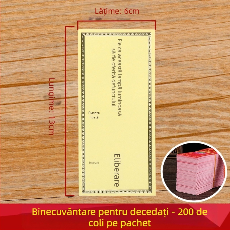 Set de hârtie colorată pentru lampi budiste, hârtie de merite și ofrande, lampă cu lotus, accesorii pentru ritualuri