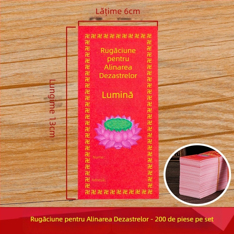 Set de hârtie colorată pentru lampi budiste, hârtie de merite și ofrande, lampă cu lotus, accesorii pentru ritualuri