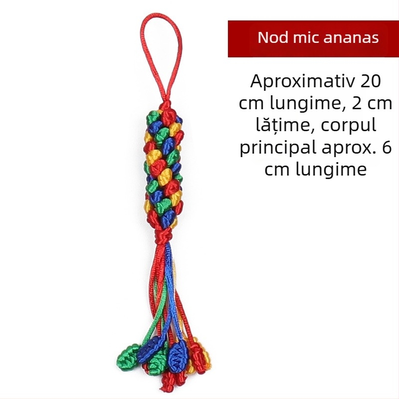Pandantiv pentru mașină, nod diamant, nod rotativ colorat, nod chinezesc norocos, realizat manual