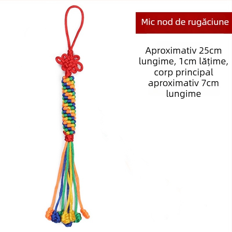Pandantiv pentru mașină, nod diamant, nod rotativ colorat, nod chinezesc norocos, realizat manual