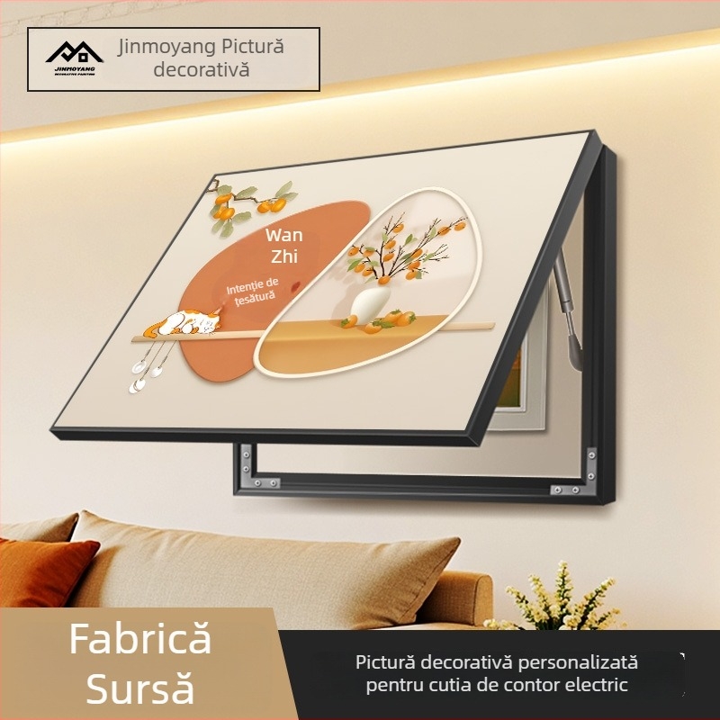 Panouri decorative pentru capacul cutiei de repartitoare electric, cu picturi decorative pentru promovare corporativă, portrete de familie, fotografii de nuntă și decor hotelier