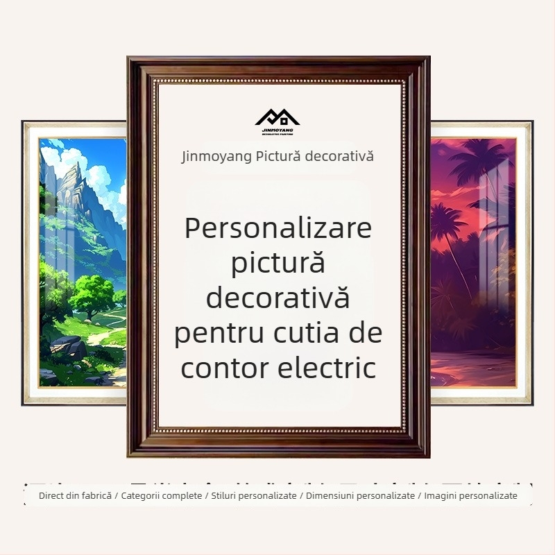 Panouri decorative pentru capacul cutiei de repartitoare electric, cu picturi decorative pentru promovare corporativă, portrete de familie, fotografii de nuntă și decor hotelier