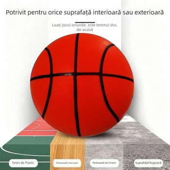 Baschet PU greu, replică la scară 1:1, pentru copii și tineri, antrenament profesional, ricochet extrem de mare, densitate înaltă, utilizare silențioasă, 24 cm