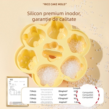 Formă din silicon pentru gătit la abur bebeluți – silicon alimentar, rezistentă la temperaturi înalte, ustensilă de bucătărie pentru acasă