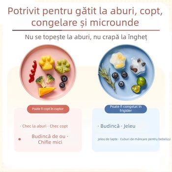 Formă din silicon pentru gătit la abur bebeluți – silicon alimentar, rezistentă la temperaturi înalte, ustensilă de bucătărie pentru acasă