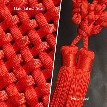 Pandantiv din nod chinezesc roșu, 2026, pentru living, nod norocos mare pentru Festivalul Primăverii, decor cu unitate și pace