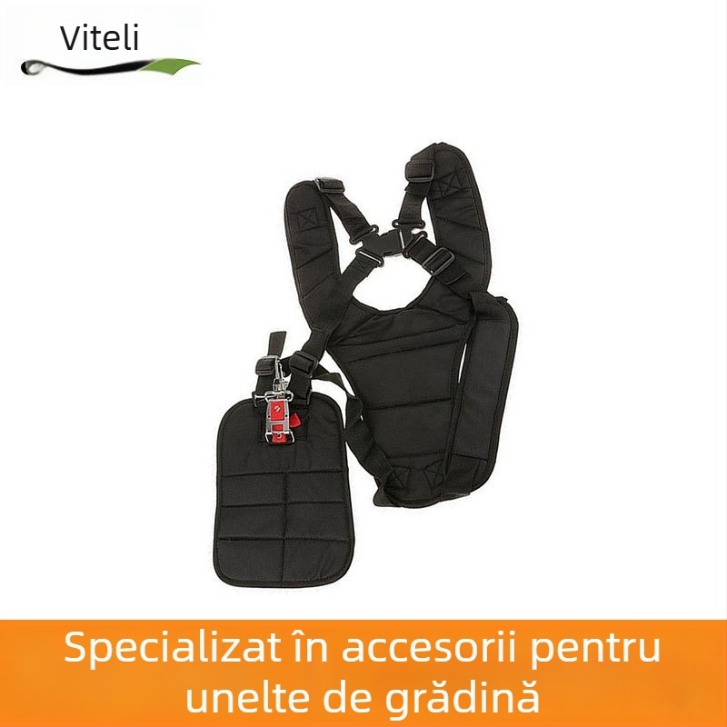 Bretea dublă de umăr pentru mașina de tuns iarba și trimmer, bretea portabilă multifuncțională pentru un singur umăr