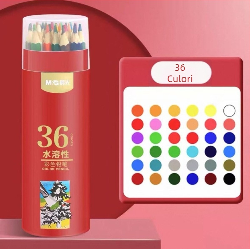 Morning&Light Set de creioane colorate – creioane pe bază de ulei pentru elevi, pentru desen, ștergibile și solubile în apă