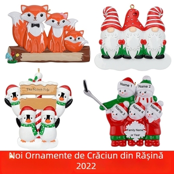 Pandantiv din rășină pentru Crăciun cu nume scris de mână personalizat – ornament DIY pentru brad