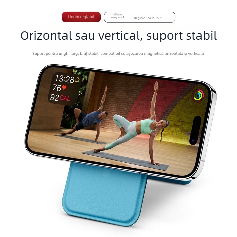 Carcasă MagSafe pentru carduri cu suport rotativ pliabil pentru seria Apple iPhone 17