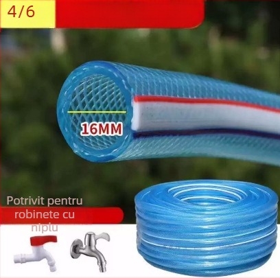 Furtun antifrizon cu aspect de piele de șarpe pentru apă de la robinet, 1/2, 3/4 și 1 inch, furtun flexibil PVC pentru udarea florilor și legumelor
