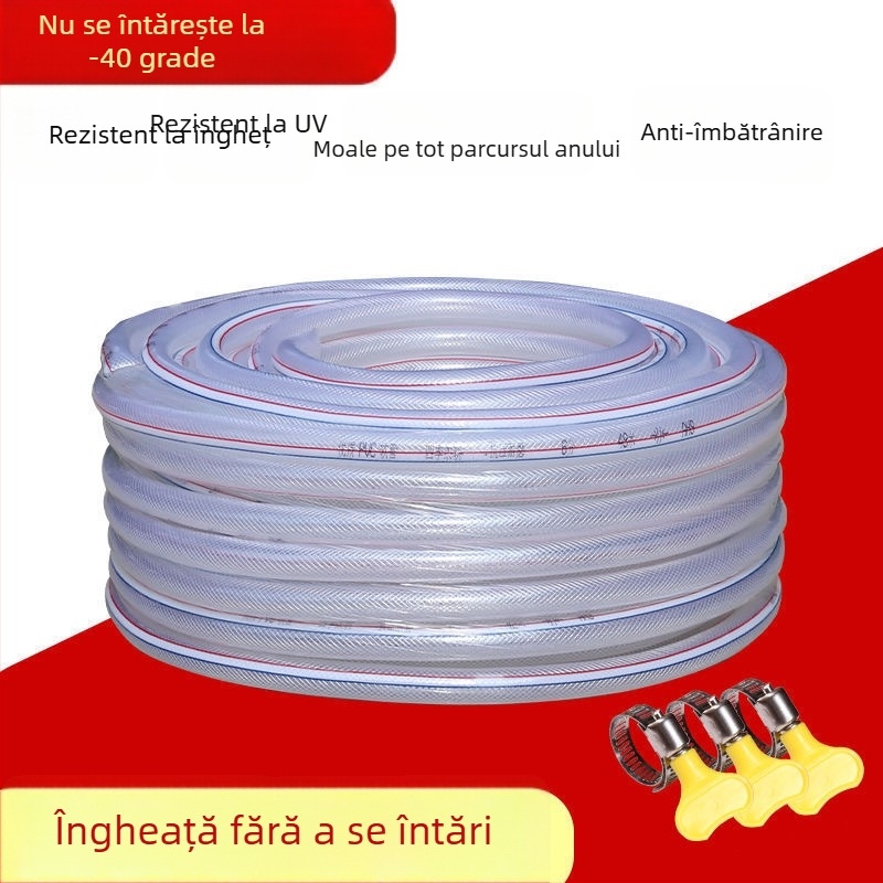 Furtun antifrizon cu aspect de piele de șarpe pentru apă de la robinet, 1/2, 3/4 și 1 inch, furtun flexibil PVC pentru udarea florilor și legumelor