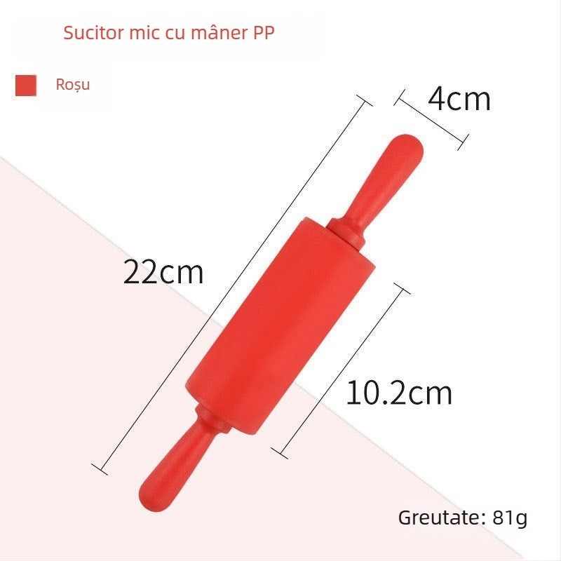 Rolă de bucătărie din silicon, de calitate alimentară, fără cusături, pentru aluat și foi de găluște