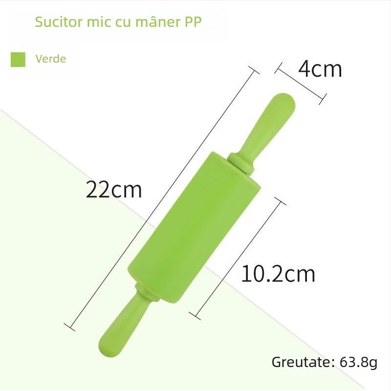 Rolă de bucătărie din silicon, de calitate alimentară, fără cusături, pentru aluat și foi de găluște