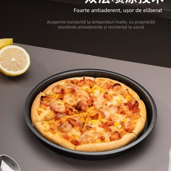 Tigaie pentru pizza pentru cuptor în stil UK, cu forme de 6, 7, 8, 9, 10 și 12 inch