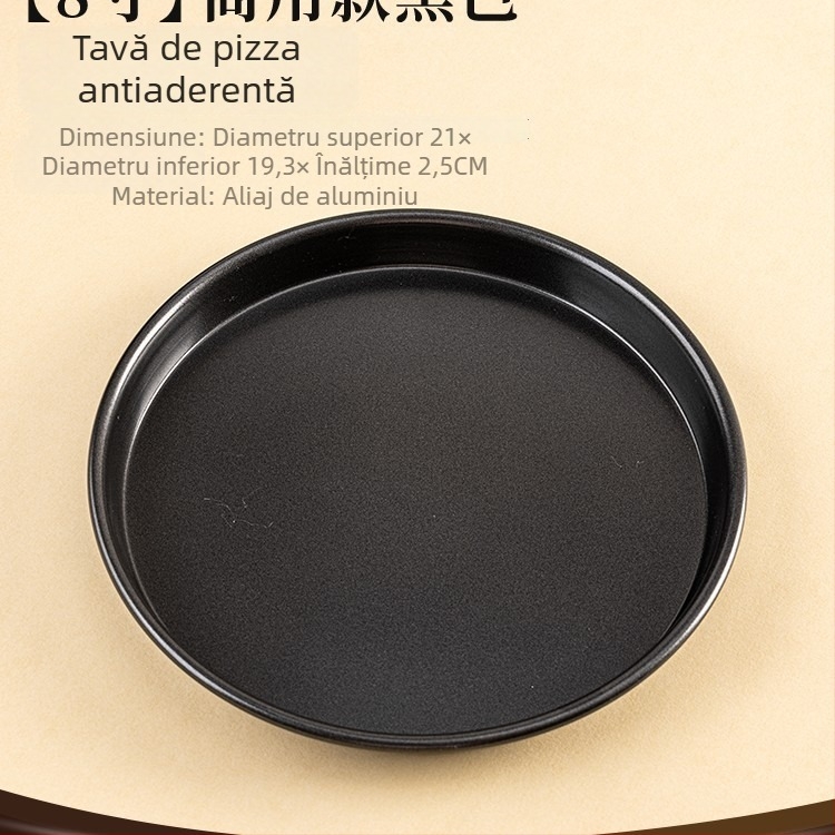 Tigaie pentru pizza pentru cuptor în stil UK, cu forme de 6, 7, 8, 9, 10 și 12 inch