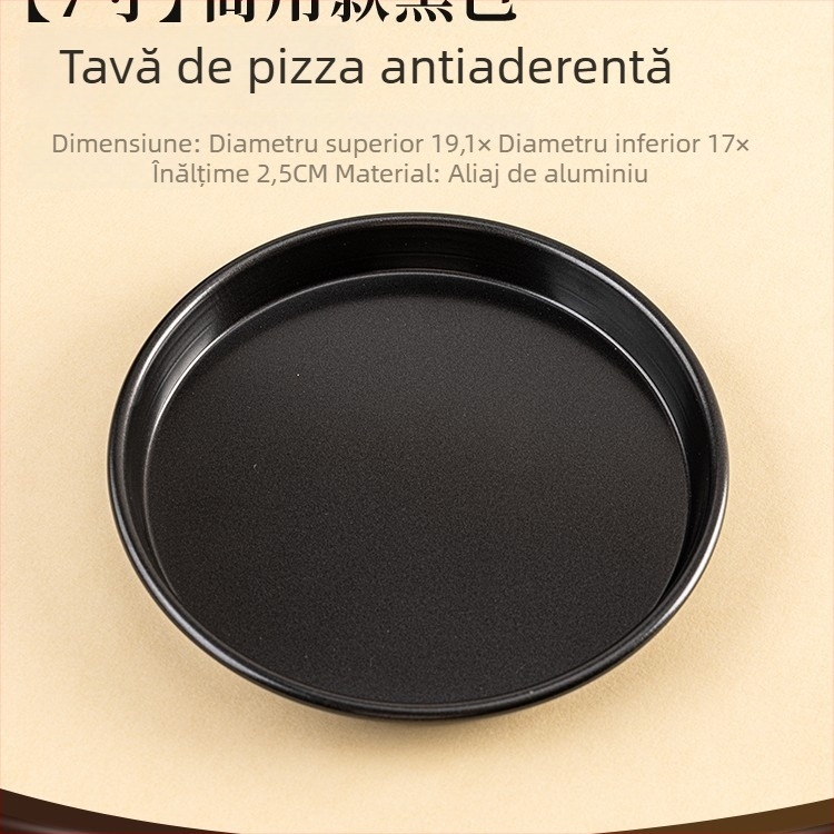 Tigaie pentru pizza pentru cuptor în stil UK, cu forme de 6, 7, 8, 9, 10 și 12 inch