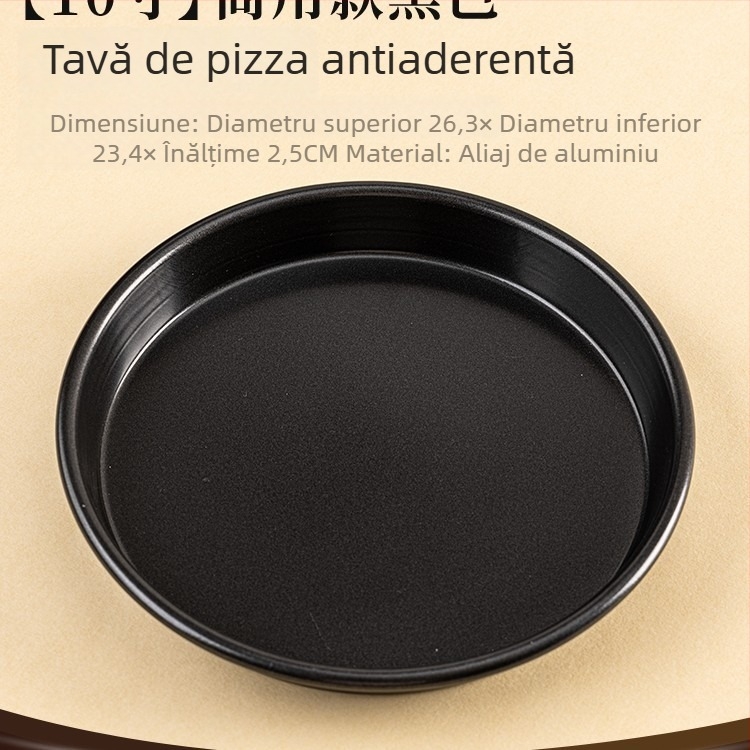 Tigaie pentru pizza pentru cuptor în stil UK, cu forme de 6, 7, 8, 9, 10 și 12 inch