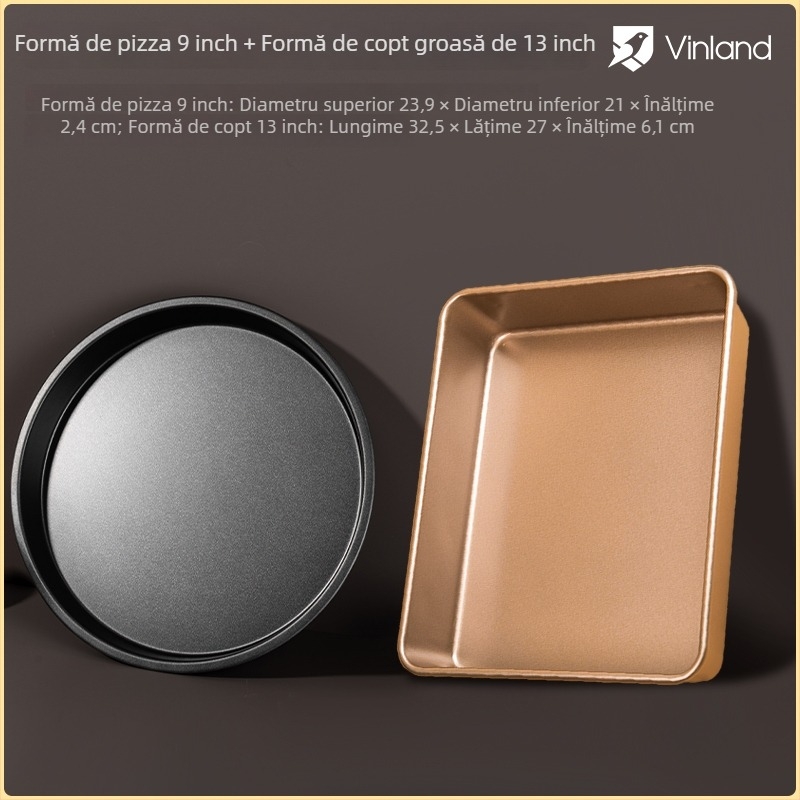 Tigaie pentru pizza pentru cuptor în stil UK, cu forme de 6, 7, 8, 9, 10 și 12 inch