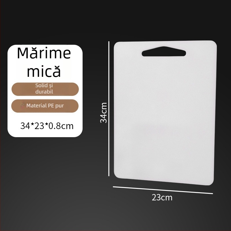 Placă de tăiat din plastic PE, dublu-fațată, pentru bucătărie și fructe, anti-alunecare, de calitate alimentară