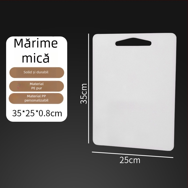 Placă de tăiat din plastic PE, dublu-fațată, pentru bucătărie și fructe, anti-alunecare, de calitate alimentară
