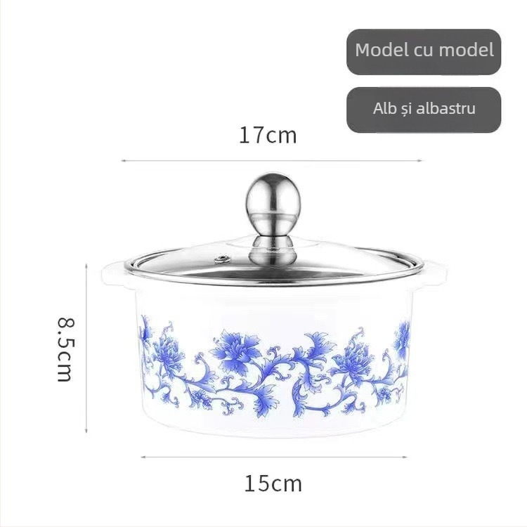Oală shabu-shabu din oțel inoxidabil, porție pentru o singură persoană, oală mică rotativă, compatibilă cu inducția