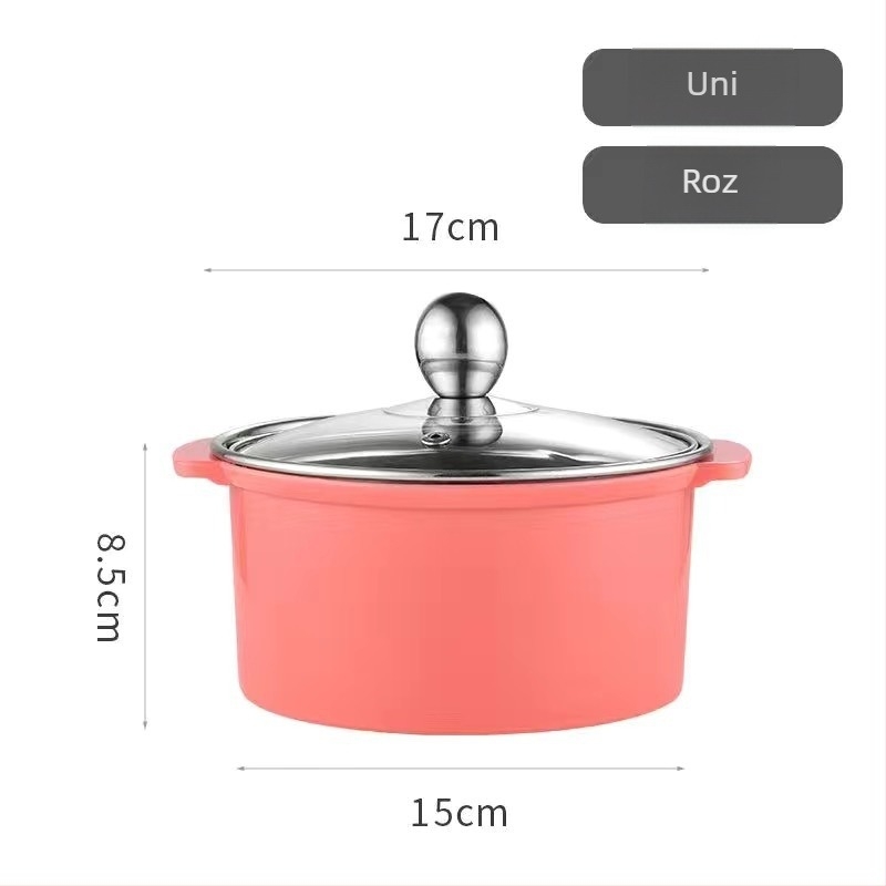 Oală shabu-shabu din oțel inoxidabil, porție pentru o singură persoană, oală mică rotativă, compatibilă cu inducția