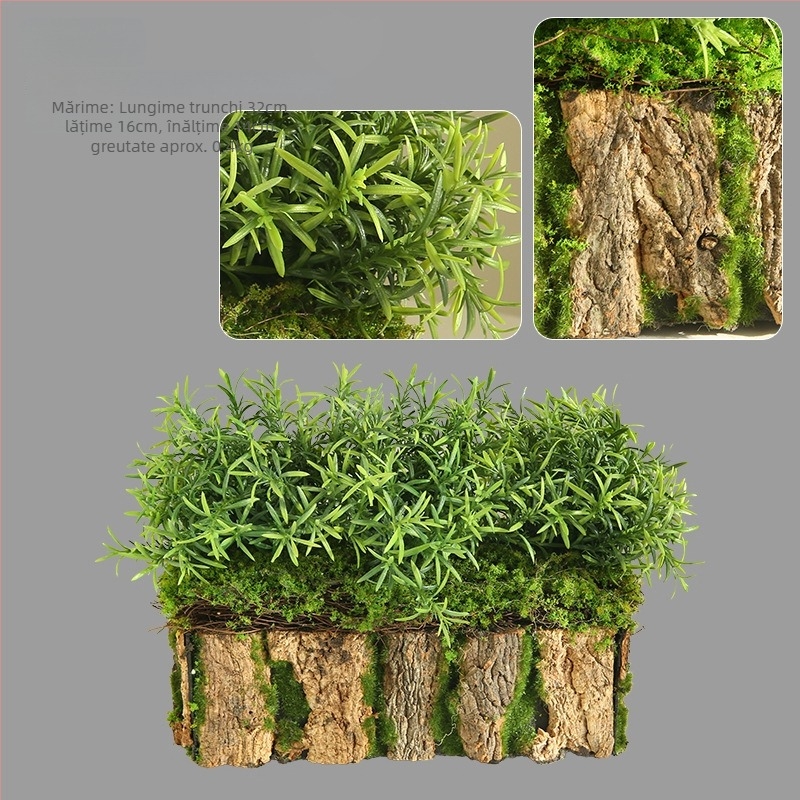 Set de plante verzi artificiale pentru amenajare interioară, ideal pentru colțul de la intrare, separator și peisajul de scări.