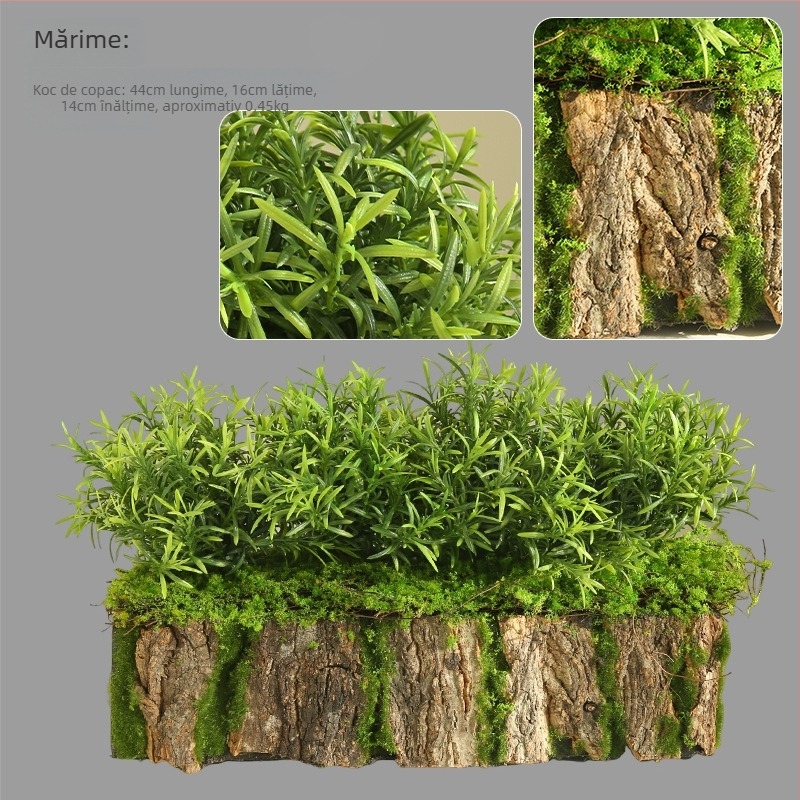 Set de plante verzi artificiale pentru amenajare interioară, ideal pentru colțul de la intrare, separator și peisajul de scări.