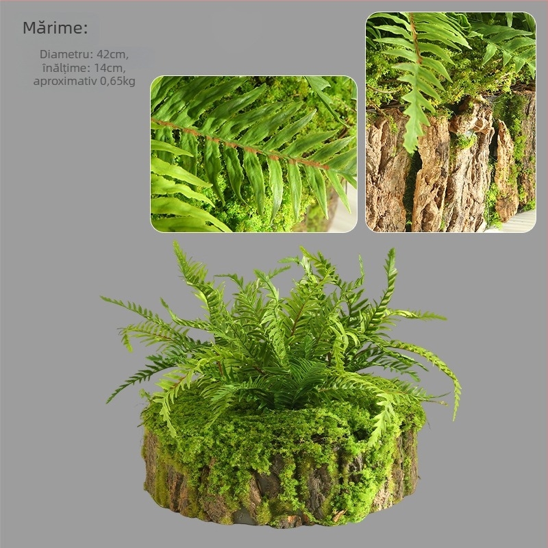 Set de plante verzi artificiale pentru amenajare interioară, ideal pentru colțul de la intrare, separator și peisajul de scări.